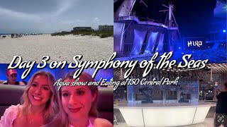 Enjoying The Aqua Show on Symphony of the Seas