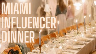 Miami Influencer Dinner | Event Design