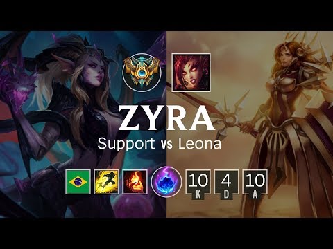 Zyra Support vs Leona - BR Challenger Patch 8.20