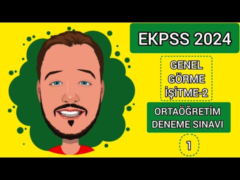 EKPSS 2024 | GENEL GÖRME İŞİTME -2 | ORTAÖĞRETİM DENEME SINAVI (1) #ekpss