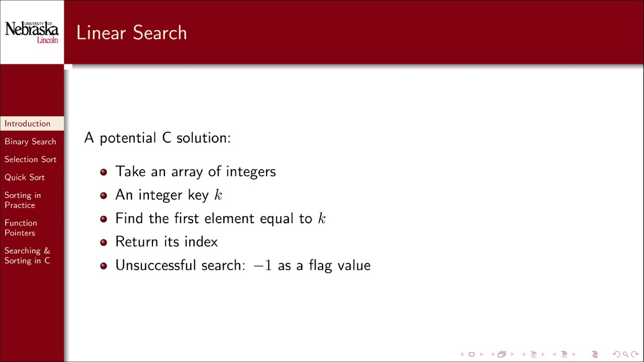 13.1 - Searching & Sorting - Introduction & Linear Search