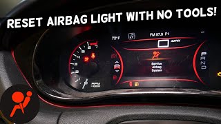 HOW TO RESET AIRBAG LIGHT WITHOUT SCANNER TOOL DODGE DART, CHRYSLER 200