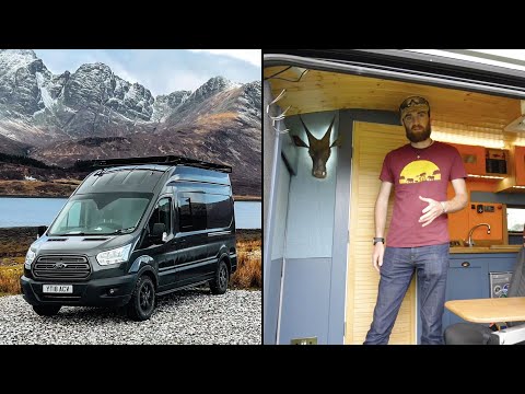 Detailed tour of INSANE ADVENTURE VAN w/ many PREVIOUSLY UNSEEN FEATURES & TECH inc RECYCLING SHOWER