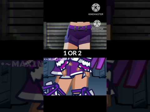 1 OR 2 |PURPLE GIRL|🟣 ❤️Minecraft vs GACHA LIFE 2 ❤️ #gl2 #gacha