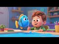 El Pez Dorado Aprende El Color Azul Canción De Dibujos Animados Para Niños