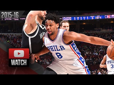 Jahlil Okafor Full Highlights vs Nets (2016.02.06) - 22 Pts, 17 Reb, 3 Blk