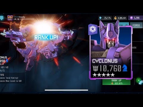 Forging and Ranking Up Cyclonus | Sharkticon Crystals - Transformers: Forged to Fight