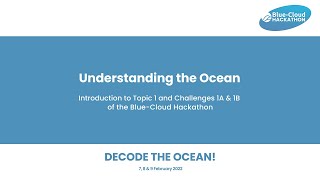 Blue-Cloud Hackathon - Understanding the Ocean