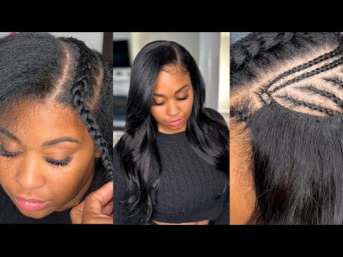 How To Do A Traditional Seamless Sew-in Step By Step...