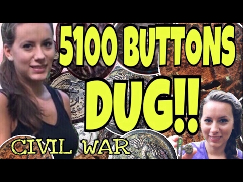 Button Hoard! Metal Detecting Civil War SC. buttons, WWI, INSANE DIG! relics & MORE!