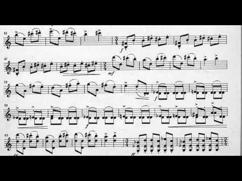 Grażyna Bacewicz - Kaprys Polski (Polish Caprice) for Violin (1949) [Score-Video]