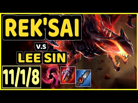 BONO (REK'SAI) vs LEE SIN - 11/1/8 KDA JUNGLE CHALLENGER GAMEPLAY - KR