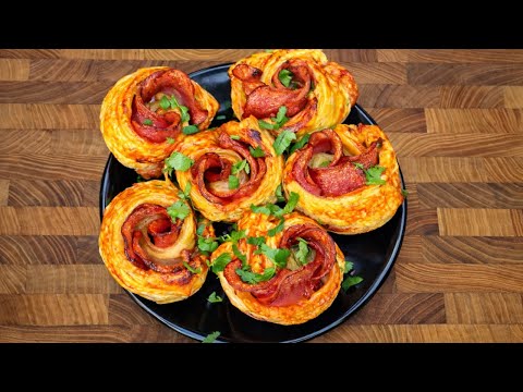 Viral Pizza Roses 🌹 Better Than Regular Pizza! (Easy Recipe)
