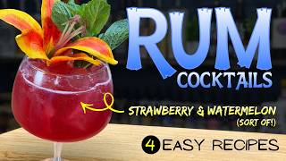 4 RUM Cocktails with Prickly Pear | No mixology, just drinks worth making