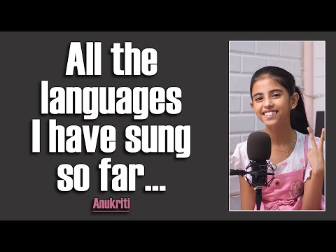 All the languages I have sung so far … @anukriti #coversongs #languageskills #worldwide
