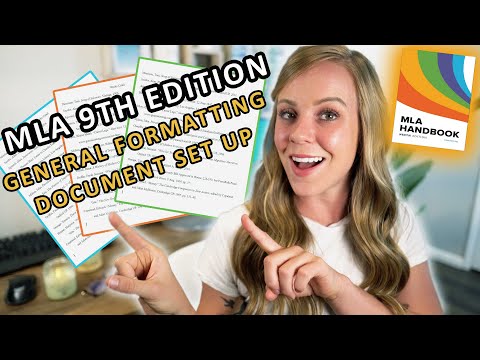 How to format your essays using MLA 9th edition