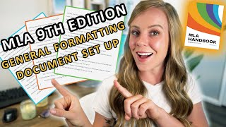 How to format your essays using MLA 9th edition