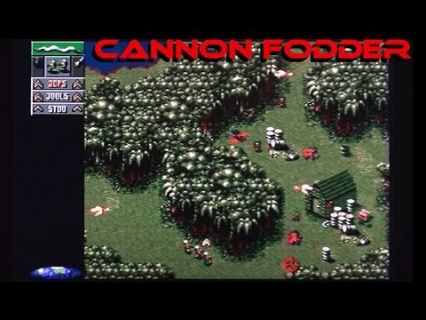 Cannon Fodder playing on the Amiga