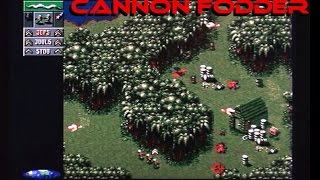 Cannon Fodder playing on the Amiga