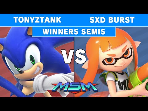 MSM Online 8 - TonyZTank (Sonic) Vs SXD Burst (Inkling) Winners Semis - Smash Ultimate