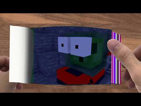 FLIPBOOK   Monster School AMONG US CRAZY TIMING   Minecraft Animation015