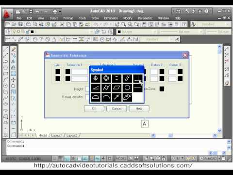 AutoCAD Tutorial Circle Command 3 Point 2 Point Tan Tan Radius Tangent Circles