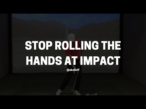STOP ROLLING THE HANDS AT IMPACT IN THE GOLF SWING