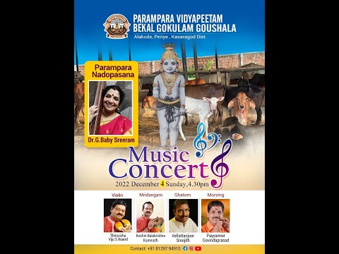 MUSIC CONCERT BY DR.G.BABY SREERAM