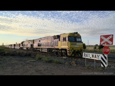 6PM6 Pacific National Freight Train - PoathTV Australian Railways