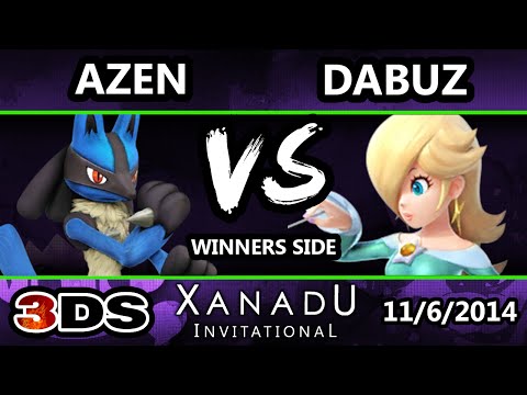Xanadu Invitational - Azen (Lucario) Vs. Dabuz (Rosalina) SSB3DS Bracket - Smash 4 3DS