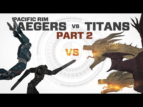 Monsterverse Titans vs Pacific Rim Jaegers Part 2 | Rodan, Mothra, Ghidorah