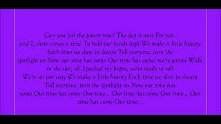 James Ingram &amp; Carnie Wilson, Our Time Has Come Lyrics