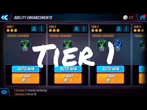 Marvel Strike Force Challenges Ability Enhancements Tier 1 Walkthrough