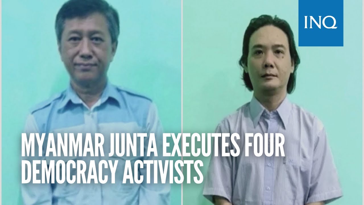 Myanmar junta executes four democracy activists