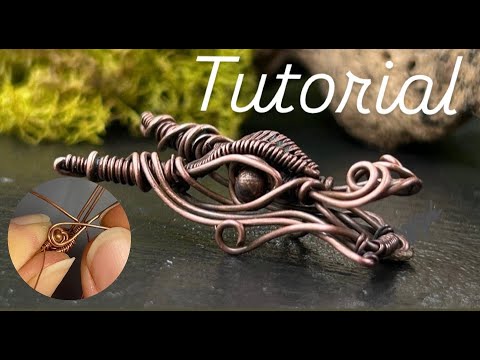 Step by step wire Wrapped Dragon Head Tutorial , creative wire wrapping jewelry component