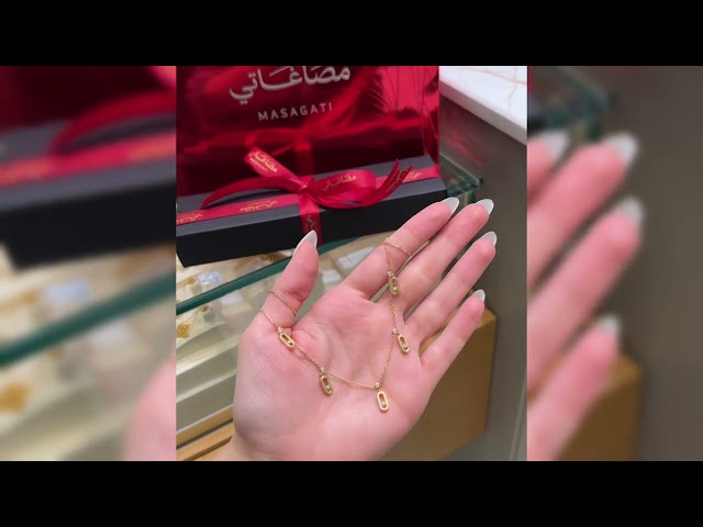 (1007.NE) عقد ذهب عيار 18