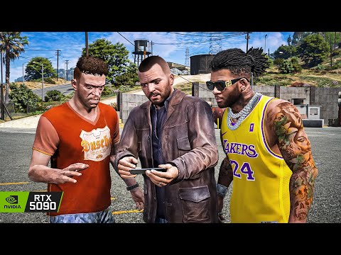 GTA 5 'Blitz Play' Mission 8K Gameplay | RTX 5090 Remastered Graphics MOD