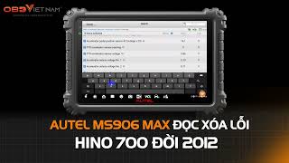 AUTEL MS906 MAX ĐỌC XÓA LỖI HINO 700 2012 #maychandoan #autel #ms906max #autel_ms906max #hino700
