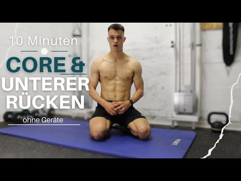10 Minuten Unterer Rücken und Core Workout von Zuhause | Effektives Sixpack Training