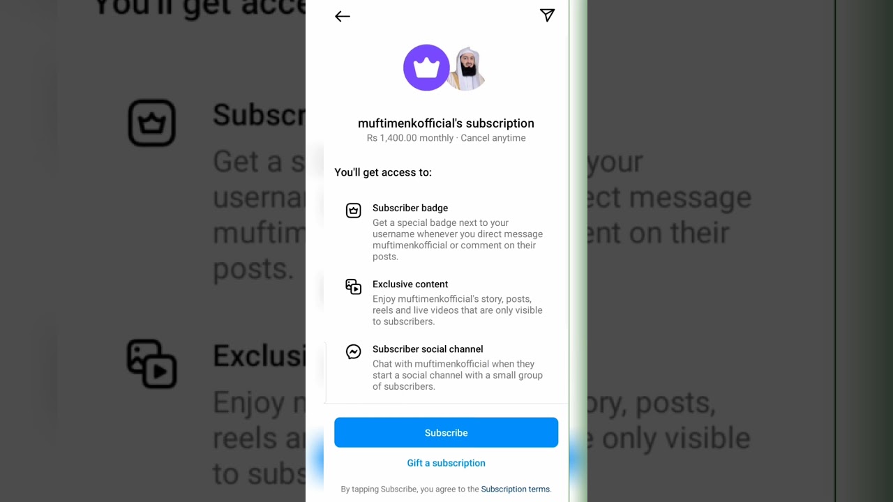 Instagram Gift subscription update || Instagram Subscribe profile update #InstaSubscribe