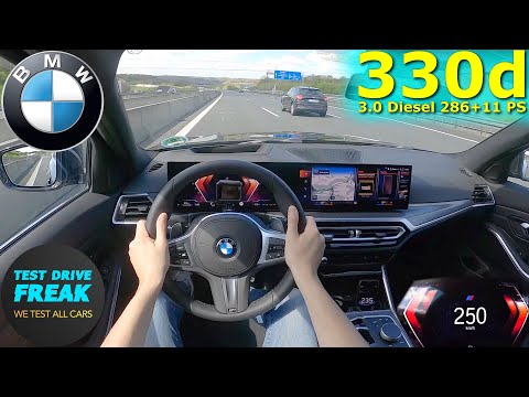 2023 BMW 330d Touring 286+11 PS TOP SPEED AUTOBAHN DRIVE POV