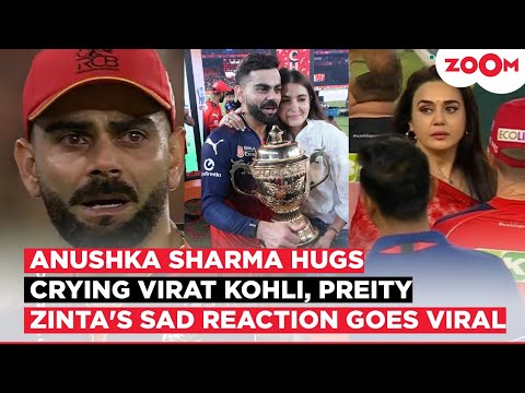 Anushka Sharma HUGS Virat Kohli after RCB's win; Preity Zinta's SAD reaction post loss goes VIRAL!