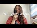 put your records on by corinne bailey rae cover :)