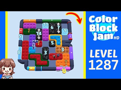 Color Block Jam Level 1287 Solution Walkthrough