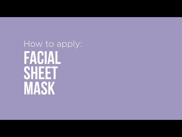 Video Teaser für How to apply: Skin Republic Facial Sheet Mask