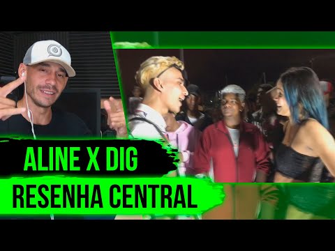 ( +18 Anos ) ALINE MC x DIG | 2ª FASE | 75ª RESENHA CENTRAL - ZEN REACT / ANÁLISE