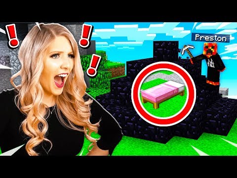 TROLLING MY WIFE IN MINECRAFT BED WARS! (MCPE)