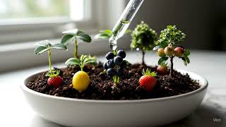 Google Veo 3 Fast Sample Video - AI Fruit Bloom ASMR