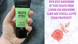 MAYBELLINE MASTER PRIME BLUR AND REDNESS PRIMER REVIEW!