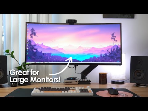 VIVO Premium Aluminum Height Adjustable Single Monitor Articulating Desk Mount Stand w/Gas Spring Arm Fits up to 32" Screen (STAND-V001Q) video review thumbnail